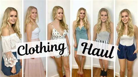 big fake breast clothes haul try on|try on haul dresses.